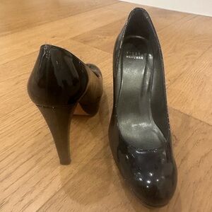 Stuart Weitzman Platform Patent Leather Pumps